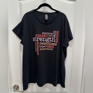 Empowering Words Women Plus 1X Top NWOT